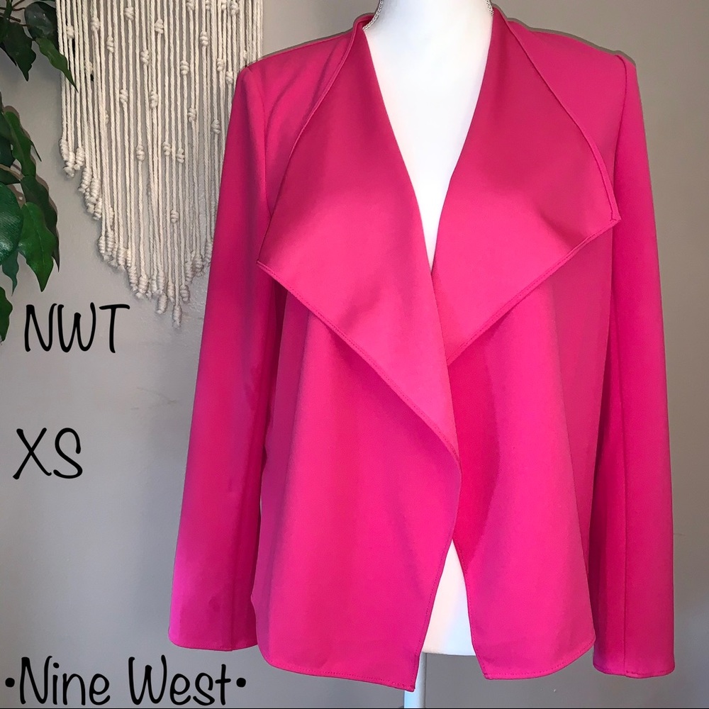 NWT Nine West Pink Open Jacket, Size XS